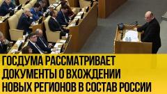 Историческое заседание Госдумы: как принимают в состав РФ новые субъекты